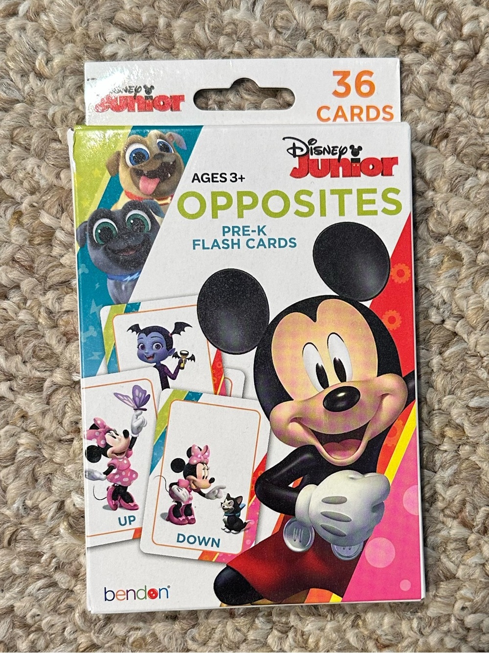 Disney Opposites Pre-K Flash Cards